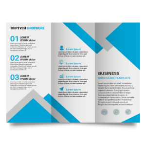 Trifold Brochure shown in a real business setting