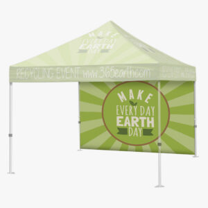 10ft Tent Walls shown in a real business setting
