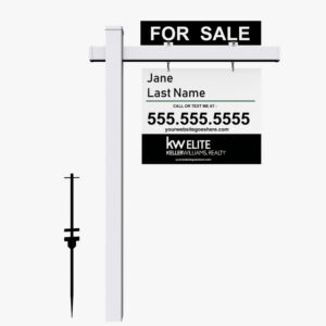 Real Estate Post shown in a real business setting
