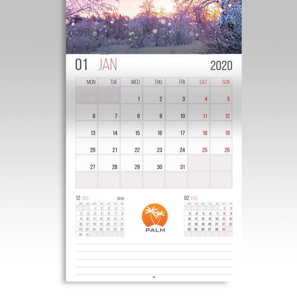 9x12 Calendars