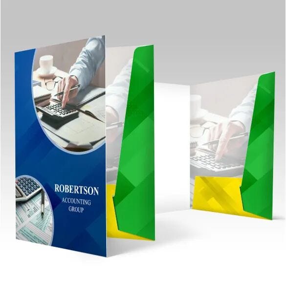 Glue Less 9x12 Presentation Folder