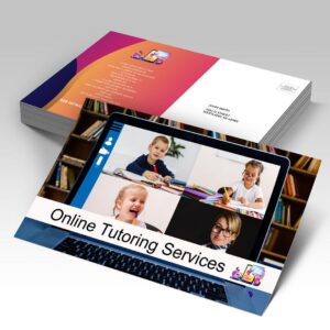 All-Inclusive Postcards shown in a real business setting