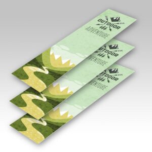 1.5x7 Bookmarks shown in a real business setting