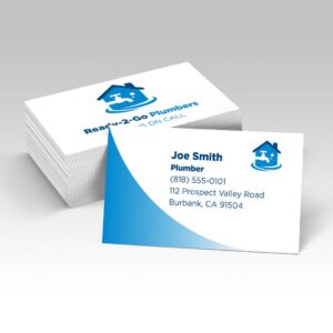 EndurACE Business Cards shown in a real business setting