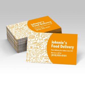 Magnet Business Cards shown in a real business setting