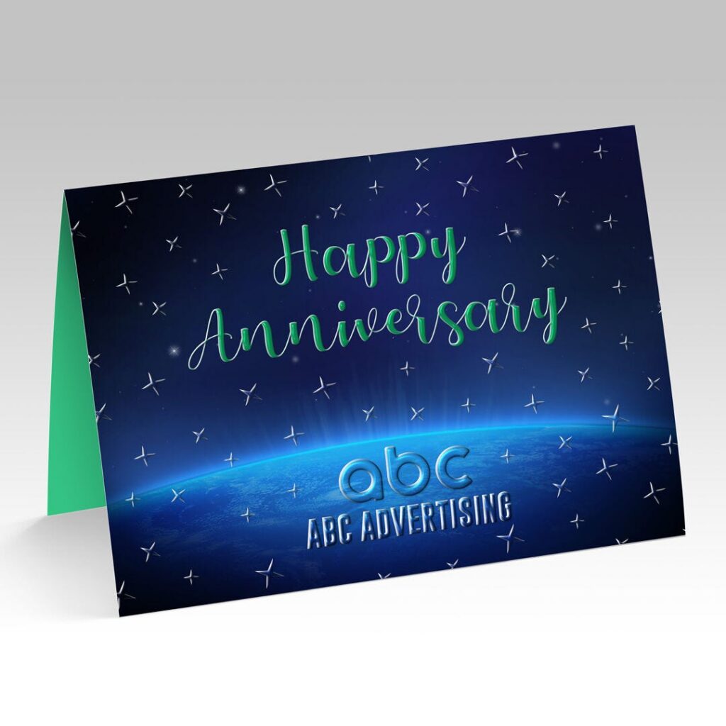 Raised Spot UV Greeting Cards