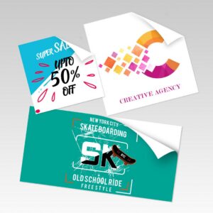 Standard Stickers shown in a real business setting